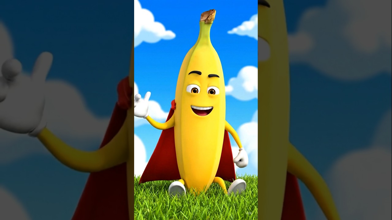 The Epic Banana Superhero Transformation 🍌✨🔖 