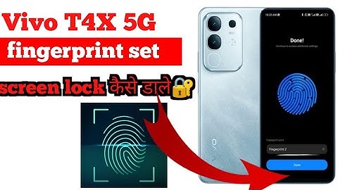 How to fingerprint set in Vivo T4X 5G, All vivo Smartphone fingerprint set