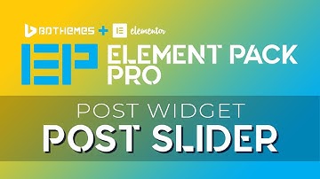 Post Slider | Element Pack Pro | Add-On for Elementor