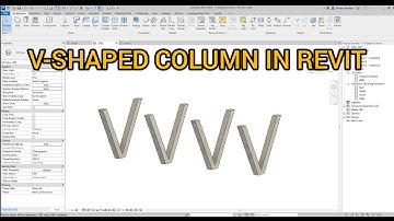 V - Shaped Concrete Column in Revit.