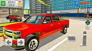 Red PickUp Car Driving Multi Level - Car Parking Simulator Game - Android Gameplay screenshot 3
