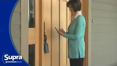 Supra eKey Opening an iBox BT LE with an iPhone