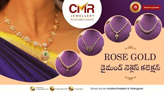 Adorn elegance and grace with these rose gold diamond necklaces #RoseGoldNecklaces #RoseGold