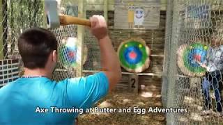 Axe Throwing at Butter and Egg Adventures