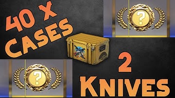 i opened 2x KNIFE from 40x Operation Riptide Case