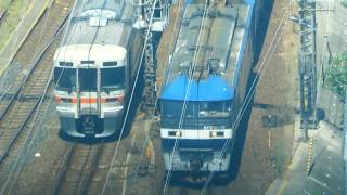 JR貨物 EF210-17号機 貨物列車 名古屋駅付近を走行 愛知機関区 2019.8.10
