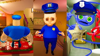 Daily Life of Funny Mommy Long legs Police VS Baby Police | Experiments with Police And Huggy part 2