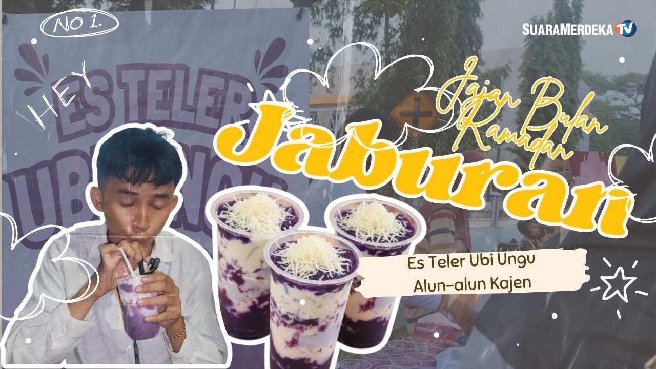 JABURAN | LEZATNYA BERBUKA DENGAN ES TELER UBI UNGU