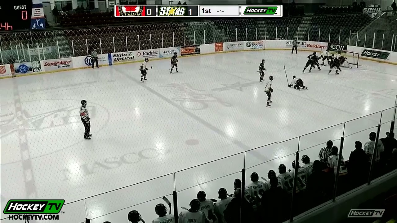 St. Thomas Stars - Callum Snedden 6 (Harrison Franssen, Seth Huygen) vs Sarnia Legionnaires