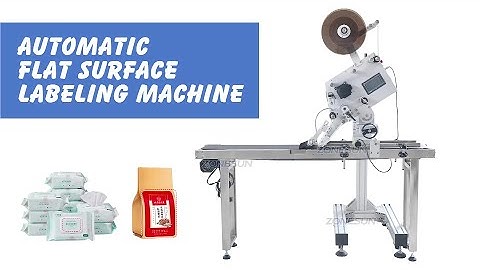 ZONESUN Scratch Card Flat Surface Bottle Pouch Automatic Labeling Sticking Machine For Cosmetics