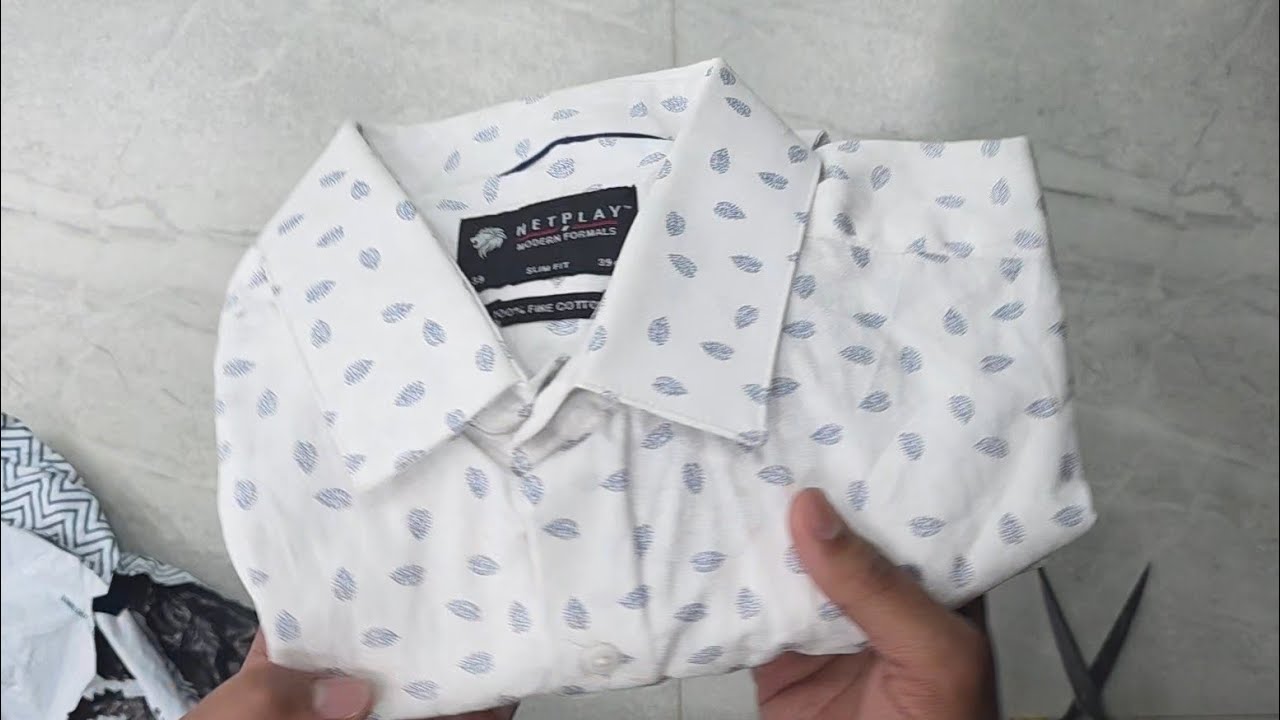 Netplay Netplay Shirt Men Printed Slim fit cotton Shirt /#netplay #unboxing # ...