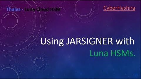 Java-cryptografie: JAR-bestanden ondertekenen met Luna HSM.