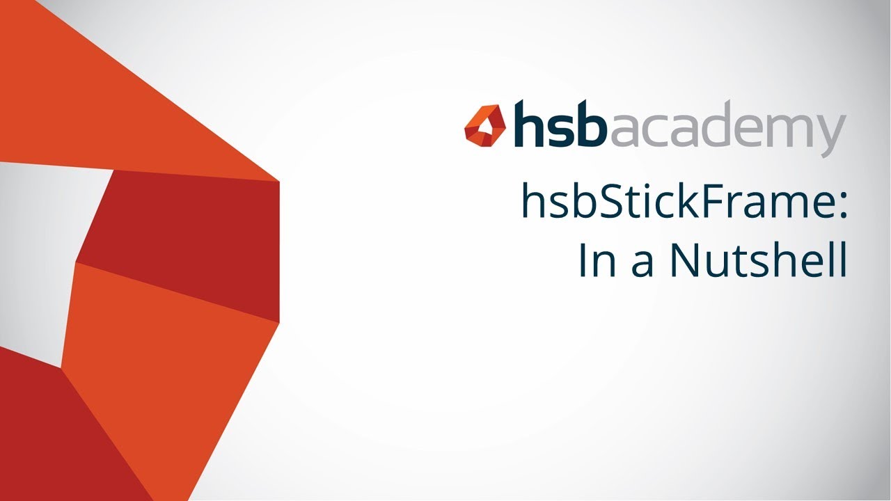 hsbStickFrame in a nutshell - hsbDesign for Autodesk Revit® - YouTube