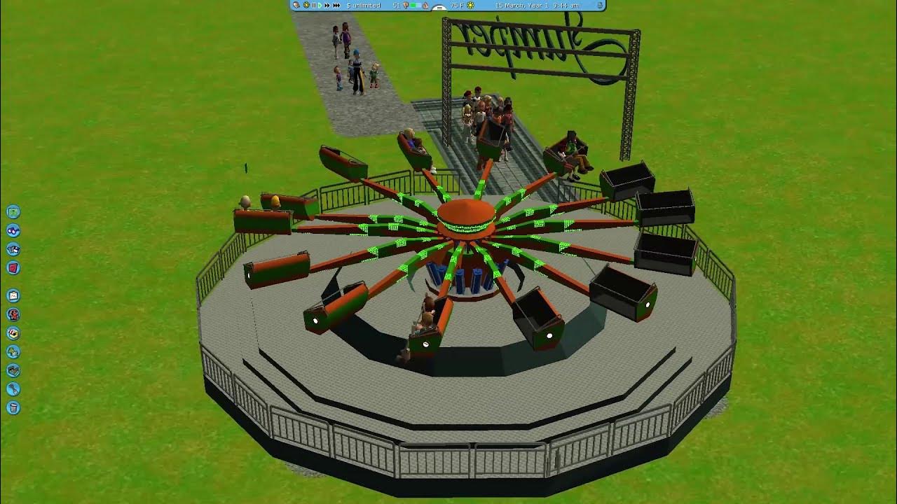 RollerCoaster Tycoon 3 Custom Flat Ride DOWNLOAD (JumperTechno Jump