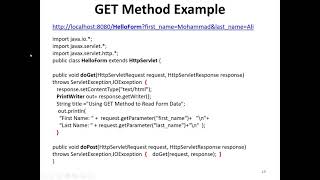 Lecture 7: Java Servlet (part 3)