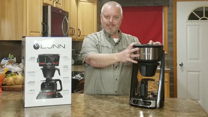 BUNN Heat N Brew Programmable Coffee Maker, 10 cup, Stainless Steel Tested