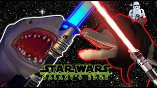 SHARK PUPPET USES THE FORCE AT GALAXY'S EDGE!