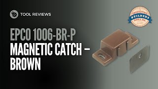 Epco 1006-BR-P Magnetic Catch for Cabinet Doors – Brown | With Strikes & Screws