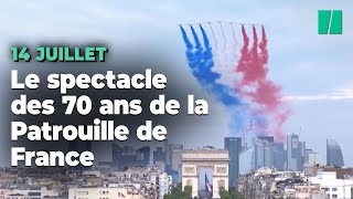 14-Juillet : Pour ses 70 ans, la Patrouille de France a assuré le spectacle