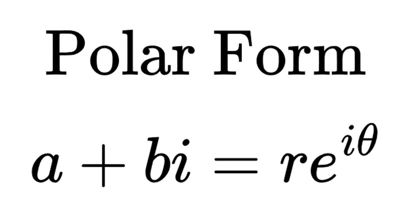 Polar Form of Number - YouTube