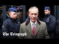 Police shut down conservative conference while farage and braverman on stage