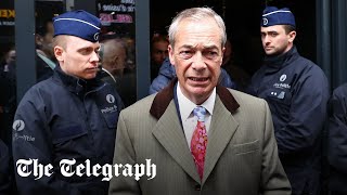 Police shut down conservative conference while Farage and Braverman on stage