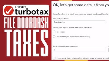 How To File Doordash Taxes On Turbotax (2025) Step-By-Step Tutorial