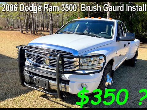 2006 Dodge Ram 3500  – Brush Guard Install  – Hunter GD-808