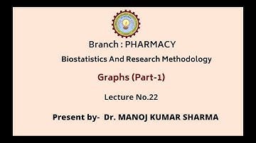 Biostatistics and Research Methodology | Graphs Part-1| AKTU Digital Education