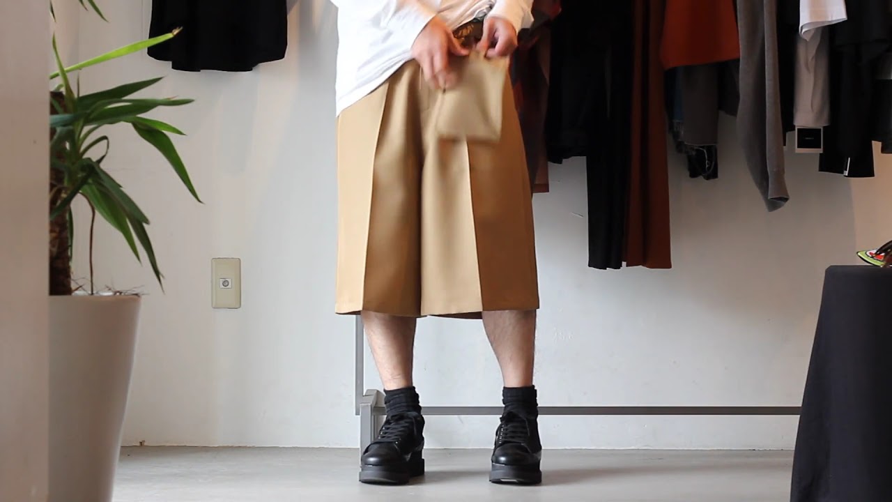 Liberum ストラップポケットワイドハーフパンツ Wide Harf Pants Ss19 Pt07 Youtube