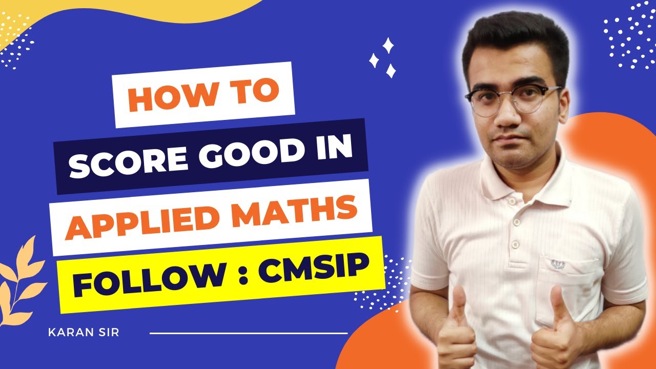 How to Score Good in Applied Maths | January से पढ़कर Topper कैसे बने ...