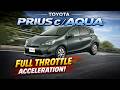 Toyota Prius c / Aqua Full Throttle Acceleration | 0–180 km/h