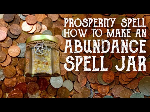 Prosperity Spell Abundance Jar - Magical Crafting - Witchcraft, Money Spell Jar, Wealth U0026 Prosperity