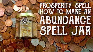 Prosperity Spell Abundance Jar - Magical Crafting - Witchcraft, Money Spell Jar, Wealth & Prosperity