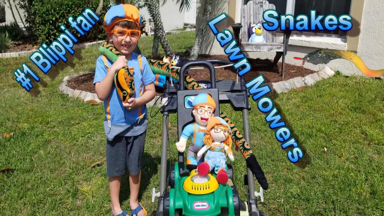 LAWN MOWERS AND SNAKES Rescue 1 Blippi Fan Blippi Girl Libby for