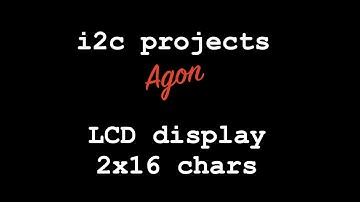 07 i2c LCD1602 Display