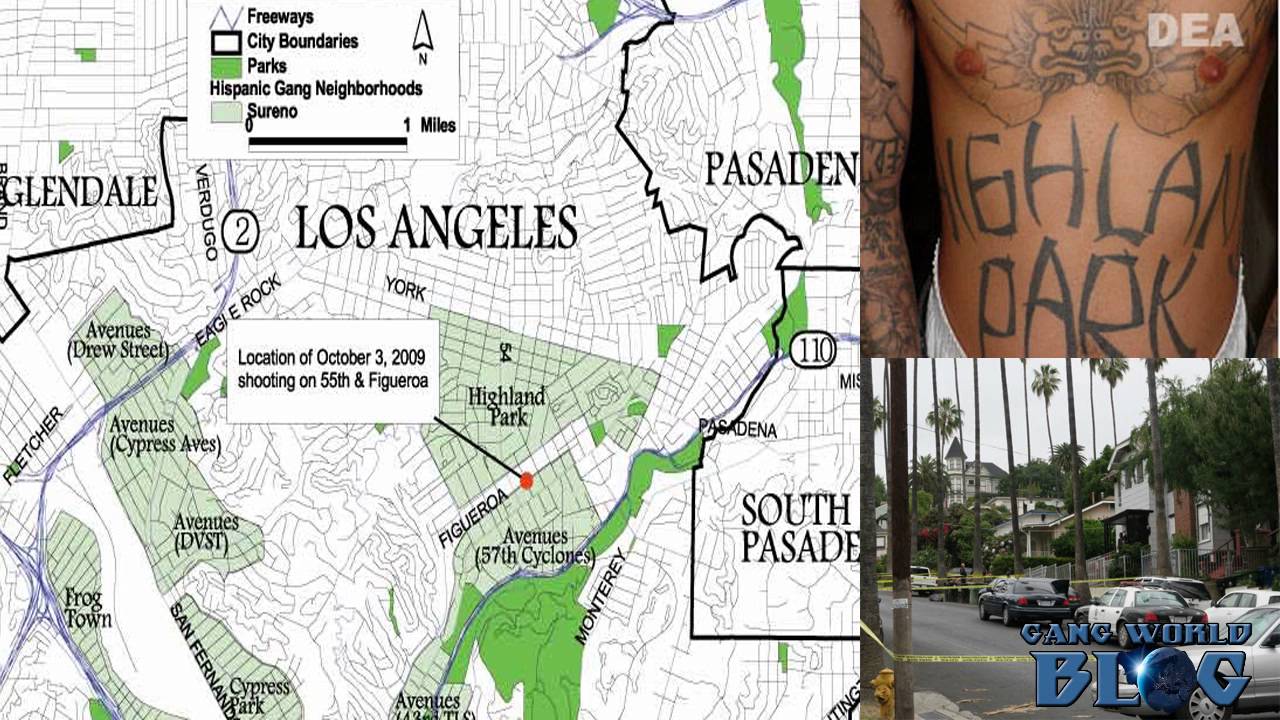 Highland Park shootings blamed on gang feud (Avenues Vs Varrio Highland