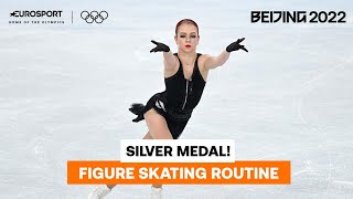 Alexandra Trusova produces best ever score | Silver Medal | 2022 Winter Olympics Resimi