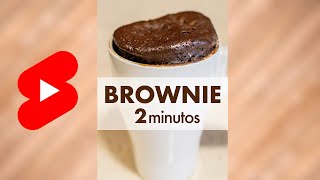 BROWNIE en 2 MINUTOS en el MICROONDAS 🍫 #Shorts screenshot 4