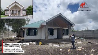 Nairobi 2-Bedroom 134sqm precast bungalow,