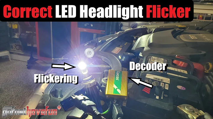FIX LED Headlight Flicker - LED Decoder (Pulse Width Modulation Lighting System) | AnthonyJ350