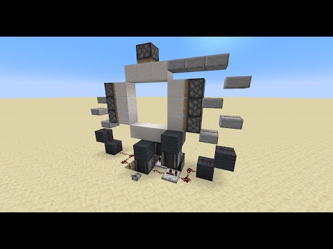 How to build a 3x3 piston door in 85 seconds!