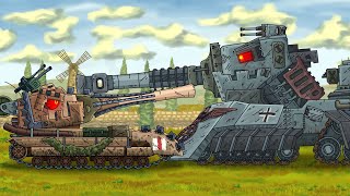 GROSS Monster vs British Monster - Cartoons about tanks