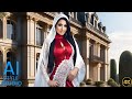 4k ai art lookbook  ai girl  arab couture chronicles in france chateau