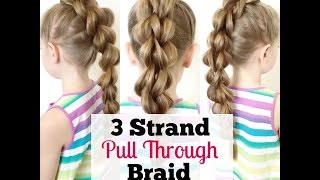 3 Strand Pull Through Braid { Elastic Braid }