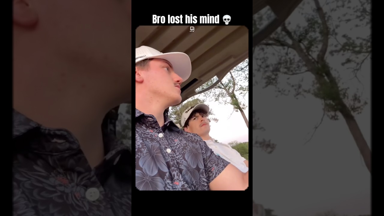 He couldn't handle the truth (or the golf swing) 😂 #hopecore #hopeless #funny