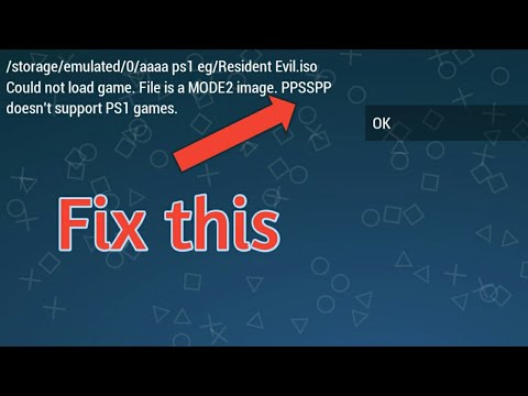 Fix PPSSPP plays psp games Can't play Play playstation 1 or 2 game