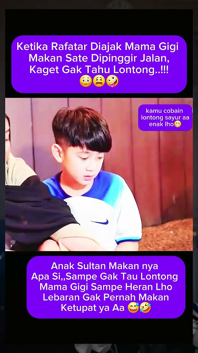 Parah...Rafatar Gak Tau Lontong 😫😭😅 #shortsvideo #artist ##raffiahmad #nagita #rafathar