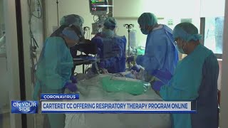 Carteret Community College students continue respiratory therapy program online