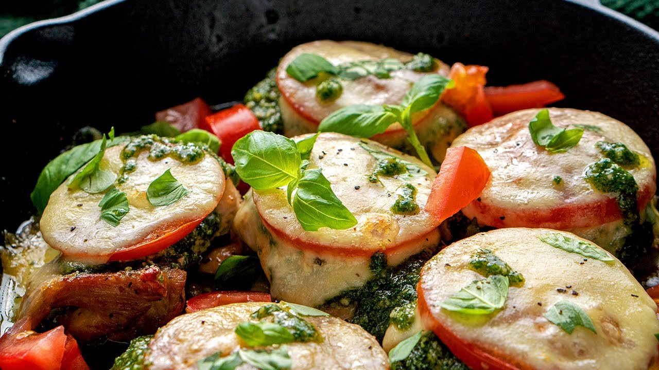 Keto Caprese Chicken Thighs [Tomato & Basil Flavor Bomb] Instant Pot